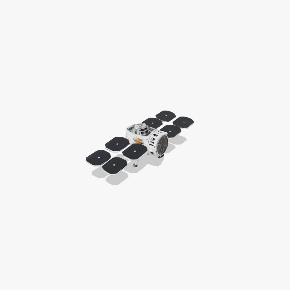 Hexagonal Solar Satellite model pack